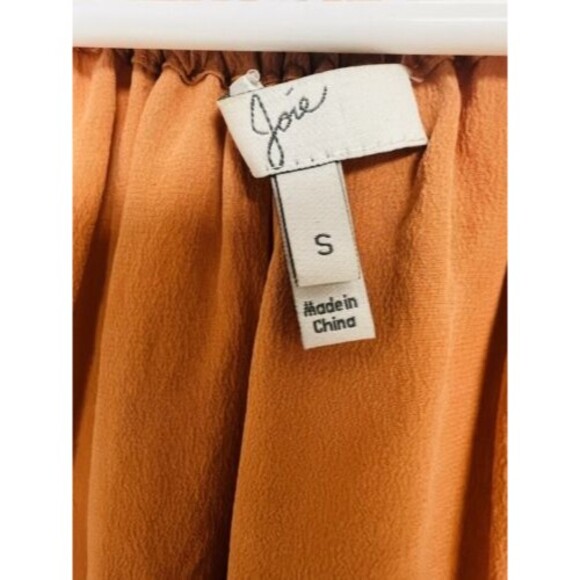 Joie Womens Size XS 100% Silk Shift Dress Short Sleeve Cinched Neckline - Picture 8 of 9